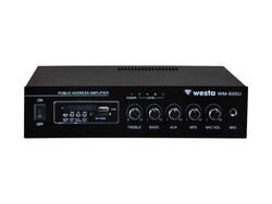 Westa - WM-600U Hat Trafolu USB MP3 Girişli Power Mikser