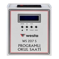 Westa - WS-207S USB Girişli Akıllı Okul Zil Saati