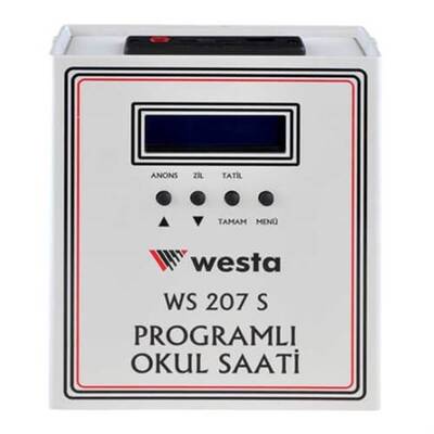 WS-207S USB Girişli Akıllı Okul Zil Saati - 1
