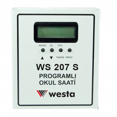 WS-207S USB Girişli Akıllı Okul Zil Saati