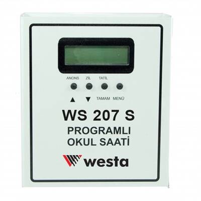 WS-207S USB Girişli Akıllı Okul Zil Saati - 3