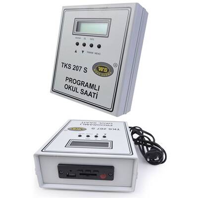 WS-207S USB Girişli Akıllı Okul Zil Saati - 4